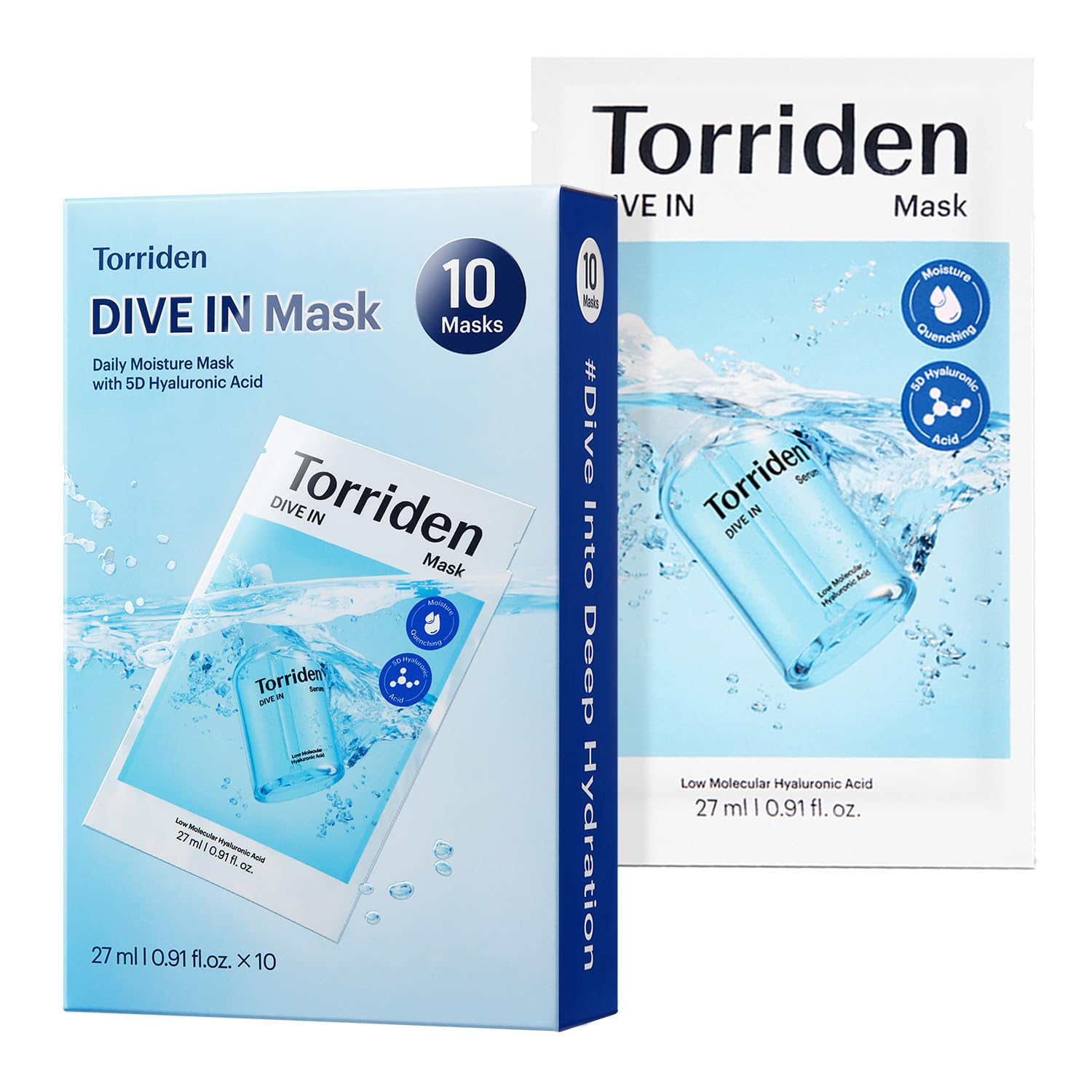 Dive-In Hyaluronic Acid Mask Sheet 10 Pack